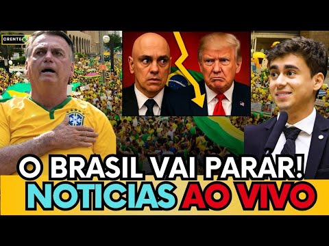 🛑 GIRO DE NOTICIAS: MANIFESTAÇÕES EM TODO O BRASIL, NOVAS SANÇÕES CONTRA MORAES!