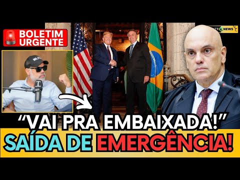 🚨 PERSEGUIÇÃO PODE LEVAR BOLSONARO À EMBAIXADA AMERICANA! ASSISTA E ENTENDA!