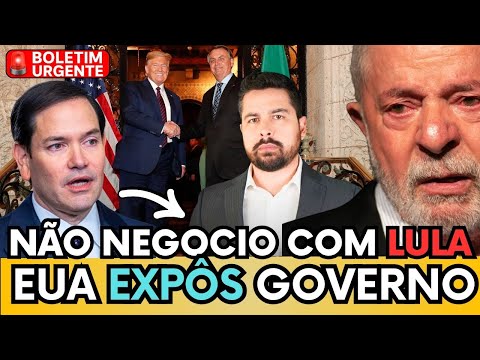 🔴 URGENTE: DIPLOMACIA DOS EUA EXPÔS GOVERNO LULA " NAO VAMOS FALAR" O QUE VAI ACONTECER?