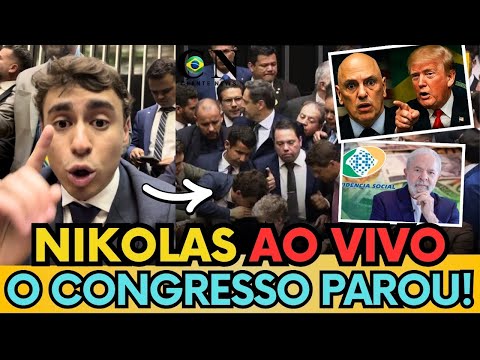 🛑 NIKOLAS REVELA O QUE ACONTENCEU NO QUEBRA PAU EM BRASILIA "O PT QUER CASSAR MEU MANDATO"