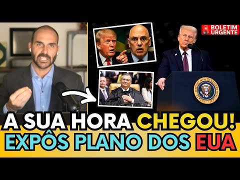 🛑🇺🇸 BOMB4:EDUARDO REVELA O ULTIMATO DE TRUMP X FLAVIO DINO JÁ RECUOU DA DECISÃO
