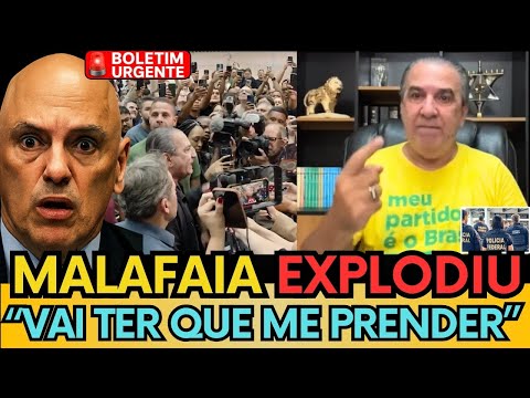 🔥😱 "DIT4D0R DESGR4.."MALAFAIA REAGE E MANDA RECADO PARA MORAES APÓS BUSCA E APREENSÃO NO AEROPORTO!
