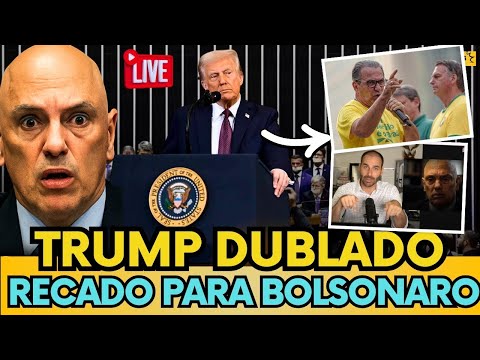 🚨TRUMP FAZ COLETIVA URGENTE E MANDA RECADO PARA BOLSONARO, NOVAS SANÇÕES PARA MORAES