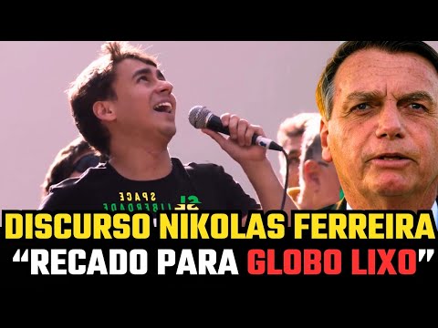 🚨 NIKOLAS FERREIRA HUMILHOU REDE GLOBO, LULA E  MORAES EM DISCURSO HISTÓRICO! 🇧🇷🔥