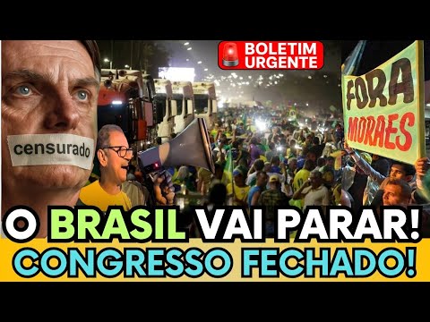 🔴 🇧🇷  O CONGRESSO FEDERAL PAROU - MANIFESTAÇÕES AO VIVO EM TODO O BRASIL CONTRA PRISÃO BOLSONARO