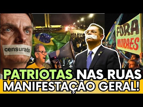 🔥 BOLSONARISTAS TOMAM AS RUAS À NOITE! NÃO VAMOS ACEITAR! REAÇÃO EXPLOSIVA À PRISÃO DE BOLSONARO!