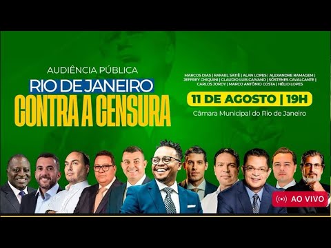 🔴 🇧🇷 AUDIËNCIA CONTRA CENSURA- IMPEACHMENT DE MORAES NUNCA ESTEVE TÃO PRÓXIMO!