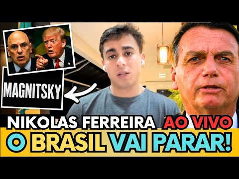 🛑 NIKOLAS FERREIRA FALA SOBRE SANÇÕES DE MORAES E AS MANIFESTAÇÕES NO BRASIL EM APOIO A BOLSONSARO