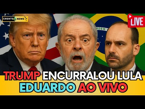 🛑EDUARDO AO VIVO | TRUMP JOGOU A RESPONSABILIDADE DE ENCONTRO NAS MÃOS DE LULA. "ELE SABE O QUE FAZ"