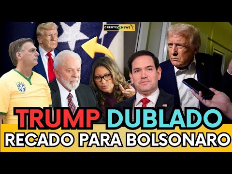🚨 TRUMP FAZ COMUNICADO EM AVIÃO E MANDA RECADO PARA BOLSONARO E LULA" VAMOS MUDAR O JOGO" 😱💥