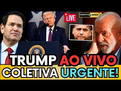 🔴 TRUMP FAZ COLETIVA URGENTE E MANDA RECADO PARA LULA E MORAES, O QUE VAI ACONTECER?