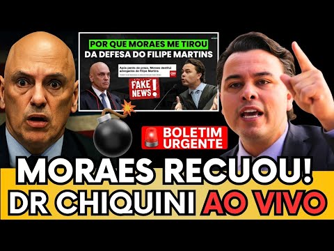🚨 URGENTE: DR CHIQUINI FAZ MORAES RECUAR DA SUA DECISÃO  "STF FICOU COM MEDO" ASSISTA E ENTENDA!