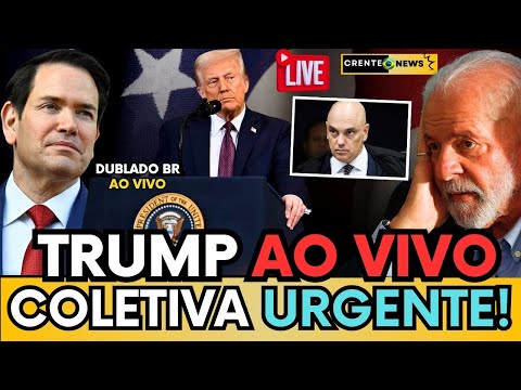 🔴 TRUMP FAZ COLETIVA COM MARCO RUBIO E MANDA RECADO PARA LULA,O QUE VAI ACONTECER? - DUBLADO BR
