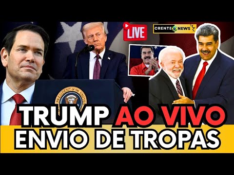🔴 TRUMP FAZ COLETIVA E MANDA RECADO PARA MADURO "ENVIO DE TROPAS A VENEZUELA" O QUE VAI ACONTECER?