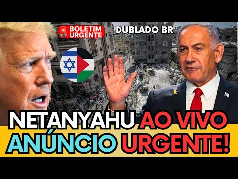 🚨URGENTE:  NETANYAHU FAZ COLETIVA E MANDA RECADO PARA TRUMP "LIBERTAÇÃO DE REFENS EM GAZA" AO VIVO