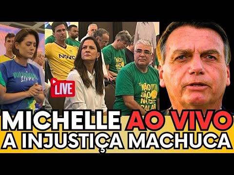 AO VIVO MICHELLE BOLSONARO EXPLODE EM FORTE DISCURSO: “O PREÇO DA INJUSTIÇA MACHUCA!” - ASSISTA