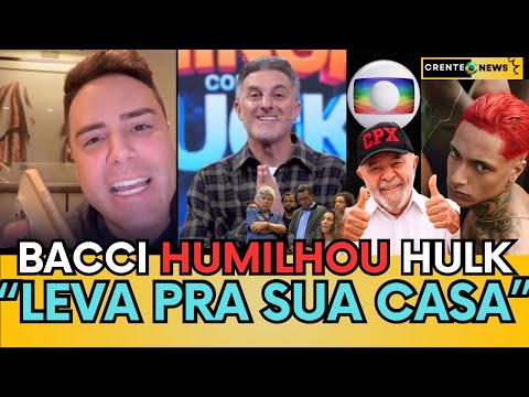 🛑 BACCI REAGE AO DISCURSO DE HUCK: “DEFENDER B4ND!DO NÃO É HUMANISMO!” 💣