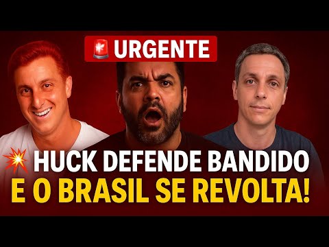 😡 QUE VERGONHA! LUCIANO HUCK ATACA A OPERAÇÃO DO RIO E DEFENDE BANDIDO NA GLOBO! 🚨