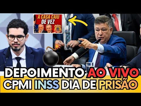 💣 BOMBA EX-DIRETOR DO INSS É INTERROGADO AO VIVO - NOVAS PRISÕES, NOVAS REVELAÇÕES AINDA HOJE, VEJA!