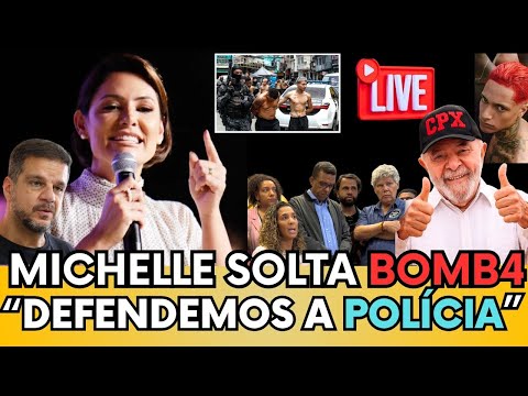 🔥 BOMBA! MICHELLE BOLSONARO DEFENDE OPERAÇÃO NO RIO E CRITICA LULA DURAMENTE! ASSISTA AO VIVO🚨