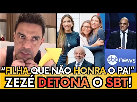💣 POLÊMICA: ZEZÉ HUMILHOU PATRICIA ABRAVANEL APÓS APARIÇÃO DE LULA E MORAES EM EVENTO DO SBT!