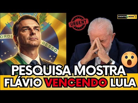 🚨 BOMB4! PESQUISA COLOCA FLÁVIO BOLSONARO NA FRENTE DE LULA NO 2º TURNO - ASSISTA E SAIBA MAIS