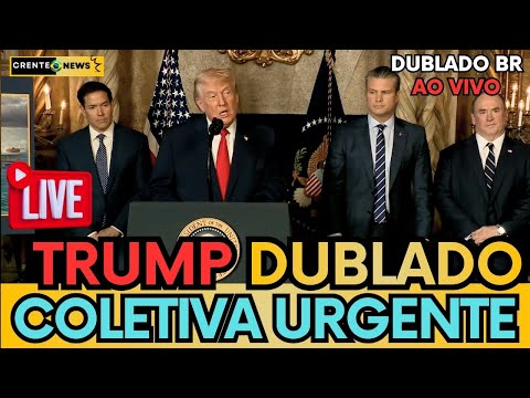 AO VIVO: TRUMP FAZ COLETIVA URGENTE EM MEIO A TENSÃO COM MADURO, MORAES E LULA -  ASSISTA (DUBLADO)