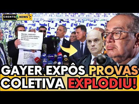 🚨 “O BRASIL ACABOU!” GAYER EXPLODIU EM COLETIVA E REVELOU PROVAS CONTRA MINISTROS DO STF, ASSISTA!