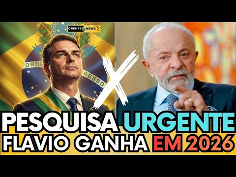 🚨URGENTE:PRIMEIRAS PESQUISAS COM FLÁVIO BOLSONARO ASSUSTAM LULA !EMPATE TÉCNICO JÁ EXPLODE NO BRASIL