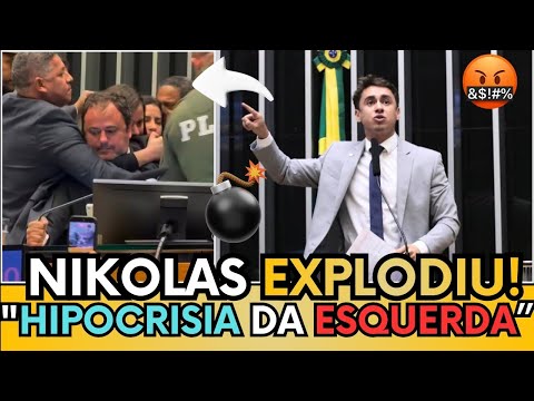 NIKOLAS HUMILHA A ESQUERDA DE GLAUBER E DEFENDE VAN HATTEM CONTRA PEDIDO DE CASSAÇÃO DA ESQUERDA! "