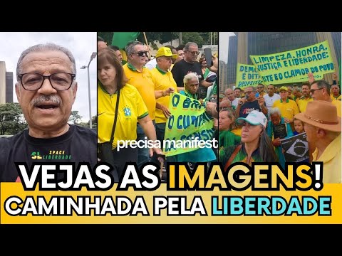 SEBASTIÃO COELHO FAZ MANIFESTAÇÃO CAMINHADA PELA LIBERDADE EM BRASÍLIA E DENÚNCIA MORAES E MASTER