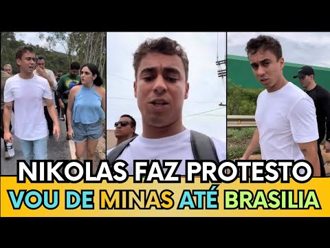 NIKOLAS ESTÁ CAMINHANDO DE MINAS ATÉ BRASÍLIA EM FORMA DE PROTESTO “CAMINHADA PELA LIBERDADE”