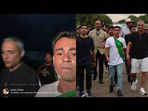 Deputado Nikolas Ferreira, Gustavo Gayer e André Fernandes estão caminhando juntos para Brasília