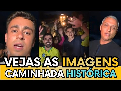 🚨URGENTE - NIKOLAS FERREIRA CAMINHA DURANTE A NOITE COM GAYER E PATRIOTAS, VEJA IMAGENS