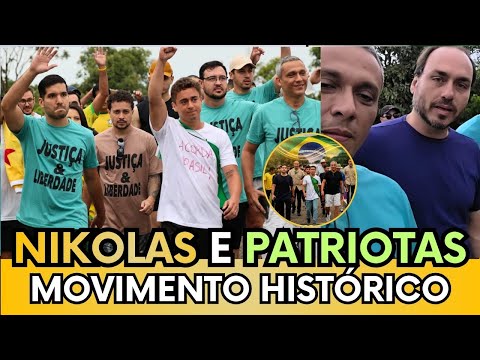 🚨 NIKOLAS,GAYER, CARLOS BOLSONARO E PATRIOTAS NO 2º DE CAMINHADA ATÉ BRASILIA “ACORDA BRASIL”🇧🇷