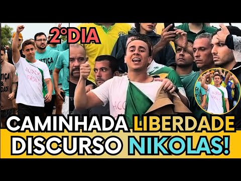 😱 MOMENTO HISTÓRICO: NIKOLAS EMOCIONA OS PATRIOTAS NA CAMINHADA PELA LIBERDADE! ASSISTA AGORA!