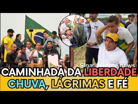 🚨 AGORA - MANIFESTAÇÃO TEM PRESENÇA DE MAGNO MALTA DE CADEIRAS DE RODAS E PATRIOTAS NA CHUVA!