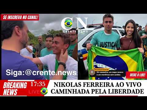 💥 EXPLODIU - NIKOLAS, GAYER, CARLOS BOLSONARO, JORDY E OUTROS PATRIOTAS FAZEM PROTESTO EM BRASILIA