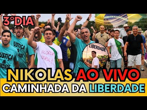🚨AO VIVO: NIKOLAS, GAYER, JORDY E PATRIOTAS NO 3º DE CAMINHADA PELA LIBERDADE EM DIREÇÃO A BRASILIA