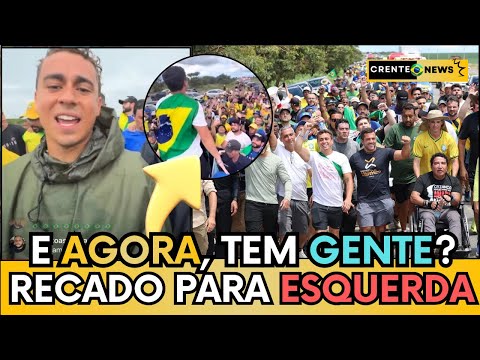 🔥🇧🇷 NIKOLAS DEBOCHA DA ESQUERDA AO LADO DE UMA MULTIDÃO DE PATRIOTAS, SERÁ QUE VEIO ALGUÉM? ASSISTA