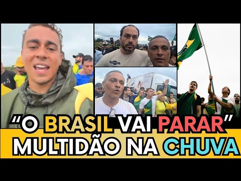 🚨🇧🇷 IMAGENS HISTÓRICAS! SOB FORTE CHUVA, NIKOLAS, E PATRIOTAS LEVAM MULTIDÃO AO GRITO,ACORDA BRASIL!