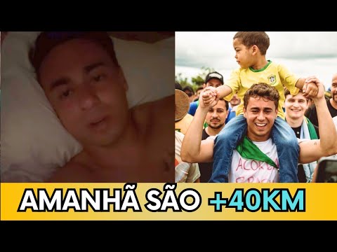 NIKOLAS FAZ VÍDEO DIZENDO QUE VAI DORMIR E ATUALIZA O SEU ESTADO DE SAÚDE “AMANHÃ SÃO 40KM”