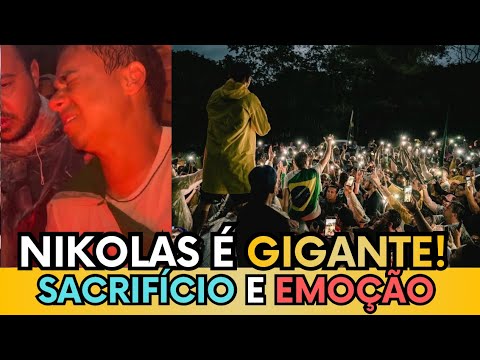 🛑🇧🇷 EMOCIONOU: NIKOLAS CHORA DE DOR NOS PÉS E FAZ ORAÇÃO COM PATRIOTAS QUE GRITAM “ACORDA BRASIL”