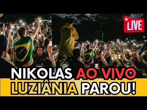 🚨AO VIVO: NIKOLAS PARA A CIDADE DE LUZIANA NO FINAL DO 5º CAMINHADA POR JUSTIÇA E LIBERDADE!