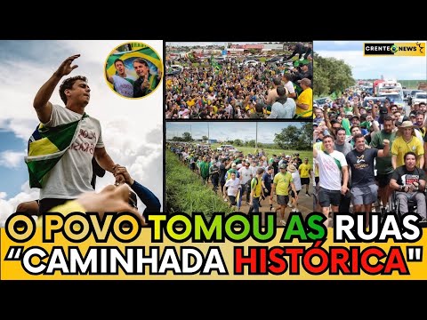 🚨URGENTE! IMAGENS IMPRESSIONANTES DA MULTIDÃO NA CAMINHADA PARA BRASÍLIA COM NIKOLAS FERREIRA - VEJA