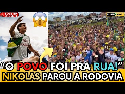 🚨 INCRÍVEL! MULTIDÃO PAROU  RODOVIA E RECEBU NIKOLAS COMO HERÓI EM GOIÁS “ISSO NÃO É MÍDIA, É POVO!”