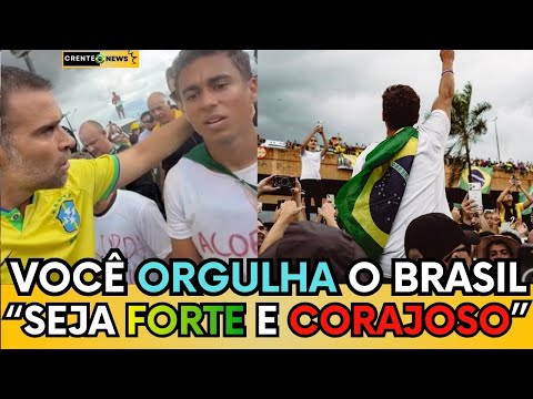 🇧🇷AGORA! PILHADO CAMINHA COM NIKOLAS RUMO A BRASÍLIA EM MOMENTO HISTÓRICO E DIZ "ORGULHO DE VOCÊ"