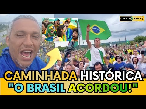 🚨GAYER  SE EMOCIONA COM  MULTIDÃO QUE  TOMA BRASÍLIA NO ÚLTIMO DIA DA CAMINHADA: "O BRASIL ACORDOU!"