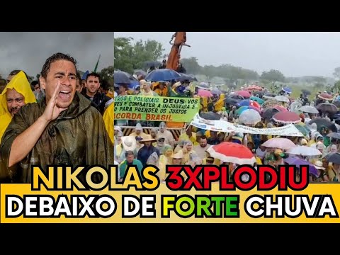 🔥 GIGANTE! NIKOLAS FERREIRA COMANDA “ACORDA BRASIL” SOB CHUVA E MULTIDÃO NÃO RECUA! - ASSISTA AGORA