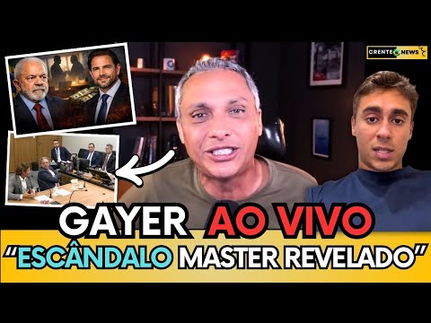 🚨URGENTE!  GAYER EXPOĒ  PROVAS REVELADAS EM REUNIÃO RESTRITA COM MORAES E  AMIZADE DE LULA E VORCARO